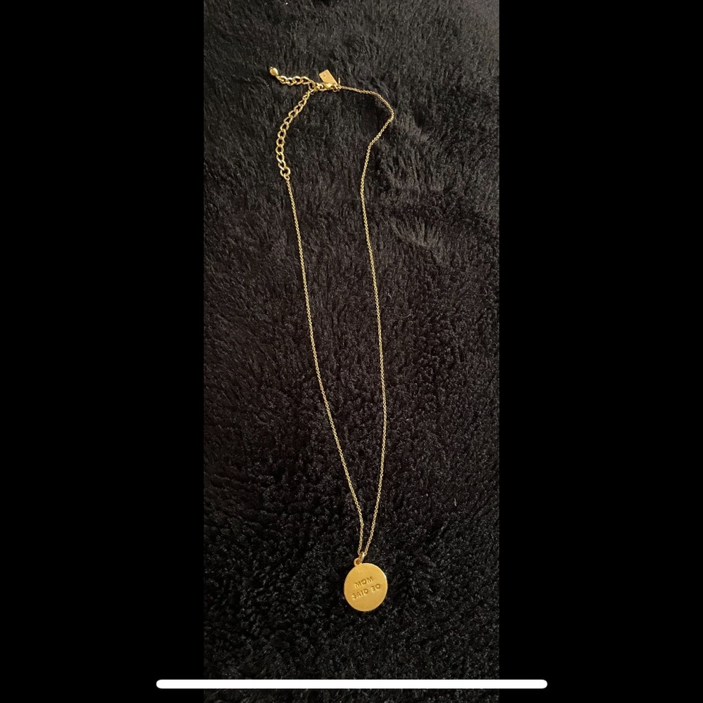 kate spad Gold Pendant Necklace